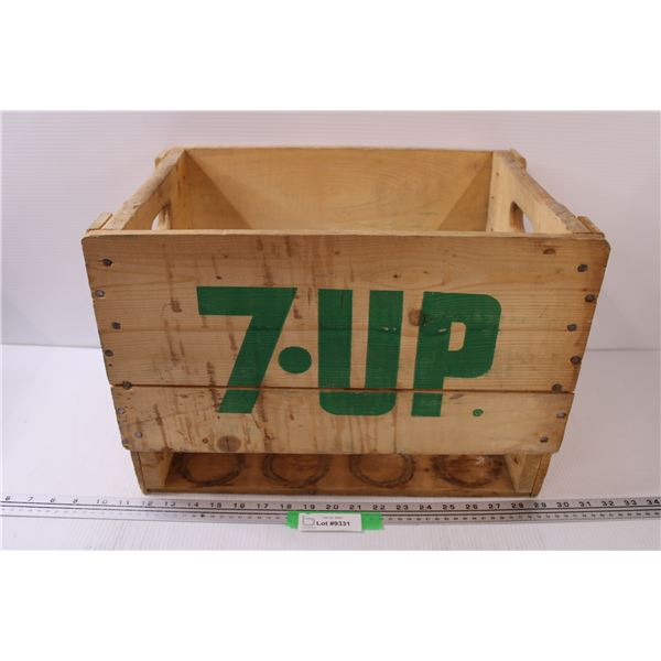 7-UP Wooden Crate - 12" x 12" x 18"