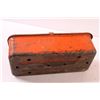 Image 4 : Vintage Case Orange Metal Tool Box - 12" x 6" x 3.5"