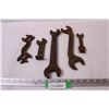 Image 1 : (5) Vintage Tractor Wrenches: International Harvester Multi-Tool, Pitman Deering, John Deere, Massey