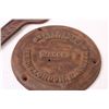 Image 3 : Oliver Co 1 3/4" x 13" Long Wrench & Beatty Bros LTD. Cover Plate - 8.5" Diameter
