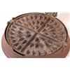 Image 2 : Antique Cast Iron Waffle Maker - 9" Diameter