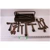 Image 1 : Metal Tool Box w/Assorted Vintage Tools