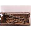Image 3 : Metal Tool Box w/Assorted Vintage Tools