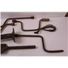 Image 5 : Vintage Tool Lot: Bolt Threading Tool, Wood Stove Lid Handle, Tire Irons, Misc.