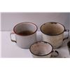 Image 2 : (5) Enamel Cups & Pitcher