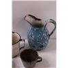 Image 3 : (5) Enamel Cups & Pitcher