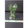 Image 1 : Green Glass Vase 8" Tall