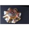 Image 3 : Carnaval Glass " Dogwood Poppy Flower '' Bowl/Dish 7.25"