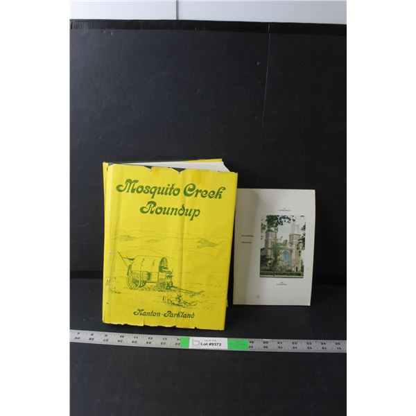 (2) Books- Gravelbourg Cathedral, Mosquito Creek Roundup Nanton-Parkland