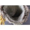 Image 4 : Beaded Moose Hide with Rabbit Fur Gauntlets 14.5" Long