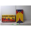 Image 1 : Black Americana Rumble Tumble Board Game- As Is