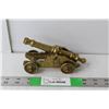 Image 1 : Vintage Model Brass Cannon 6.25" Long