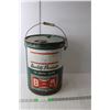 Image 1 : Vintage B-A Service Products Five Gallon Tin Pail 15.75" Tall