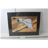Image 1 : Avro Arrow Military Plane Framed Print Artwork 18.25" Wide x 14.25" Tall