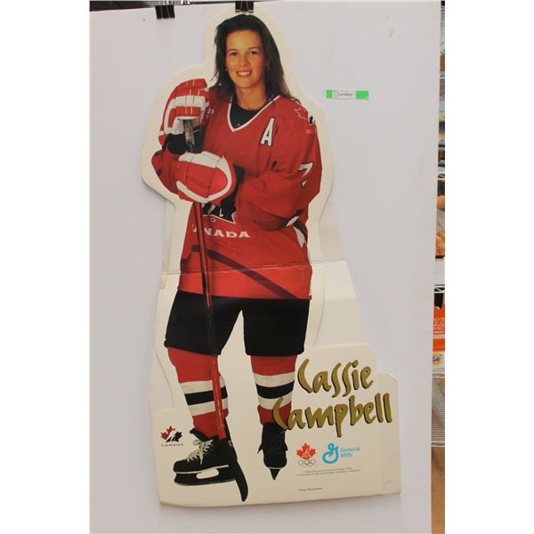Hockey Canada Cassie Campbell Life Size Cardboard Cutout 58.5" Tall x 30" Wide