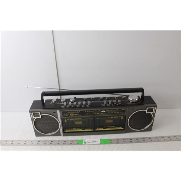 Curtis Twin Cassette Stereo Radio Recorder, Needs Batteries