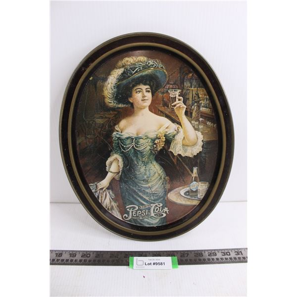 Vintage Pepsi-Cola Metal Serving Tray 14.5" x 11.5"