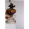 Image 3 : Vintage Oil Lamp - Missing Chimney 8" Tall - CANNOT SHIP