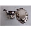 Image 3 : Vintage Silver Plated Gravy Boat and Platter