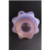Image 3 : Laurel Tea Rose Pink Opalescent Art Glass Centerpiece Basket