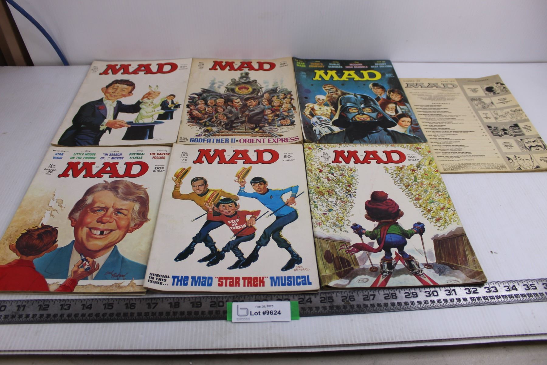 (7) Vintage MAD Magazines