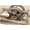 Image 4 : * Thompson Mfg. Ltd Antique Post Drill Mounted on Wood - 49" x 16" x 12" - Some Wear