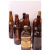 Image 2 : (21) Vintage Glass Bottles: Brown Liquor, Rawlings, Misc.
