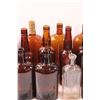 Image 3 : (21) Vintage Glass Bottles: Brown Liquor, Rawlings, Misc.