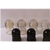 Image 2 : (12) Glass Insulators: Green, Blue, Clear, Light Blue