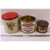 Image 1 : (3) Vintage Collector Tins: Red Rose, Rogers, British Consols Tobacco