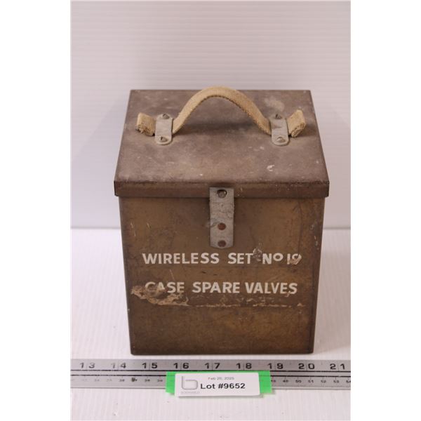 Metal Wireless Set No 19 - Case Spare Valves - 6.75" x 6"