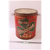 Image 1 : Burns Brand Shamrock Lard Collectors Tin -14.5" x 13"