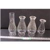 Image 1 : (4) Kerosene Lamp Chimneys - 11", 8.5", 7.5"
