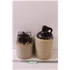Image 1 : (2) Crocks: Jug & Pickling Jar - 13" Tall & 10" Tall