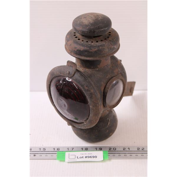 Antique Ford Model T Lantern w/Mounting Bracket - 9" x 6"