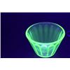 Image 2 : Uranium Glass Anchor Hocking Custard Cup - 2" x 3"