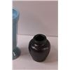 Image 3 : (2) Ceramic Vases: 7" & 4" Tall