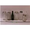 Image 1 : (8) Vintage Canning Glass Jars & Glass Bottles - Assorted