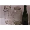 Image 2 : (8) Vintage Canning Glass Jars & Glass Bottles - Assorted