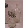 Image 4 : (8) Vintage Canning Glass Jars & Glass Bottles - Assorted