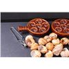 Image 3 : (2) Escargot Ceramic Dishes & Spoons Set w/ Snail Shells