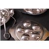 Image 4 : (6) Stainless Steel Escargot Dishes & Spoons Set w/ Snail Shells