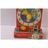 Image 3 : Fisher Price Teaching Clock Children's Toy - Retro