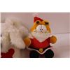 Image 2 : Garfield Santa Stuffy & (3) Stuffies: Bunnies & Puppy