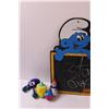 Image 3 : Papa Smurf Stuffy, Smurfs Chalkboard - 18" x 12", Misc Toys