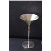 Image 2 : (2) Vintage Flamingo Casino Martini Glasses & Clear Glass Decanter