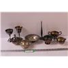 Image 1 : Silver Plated Dishes, Goblets, Sugar & Creamer Sets, Bowl, Misc