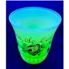 Image 4 : Heisey Custard Glass Enameled Advertising Glass Tumbler - Glows