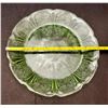 Image 3 : Depression Uranium Green Glass "Cherry Blossom" Pattern 7" Plate
