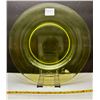 Image 2 : Canary Yellow Uranium Glass 8 1/2" Dinner Plate approx.1900 - Rare